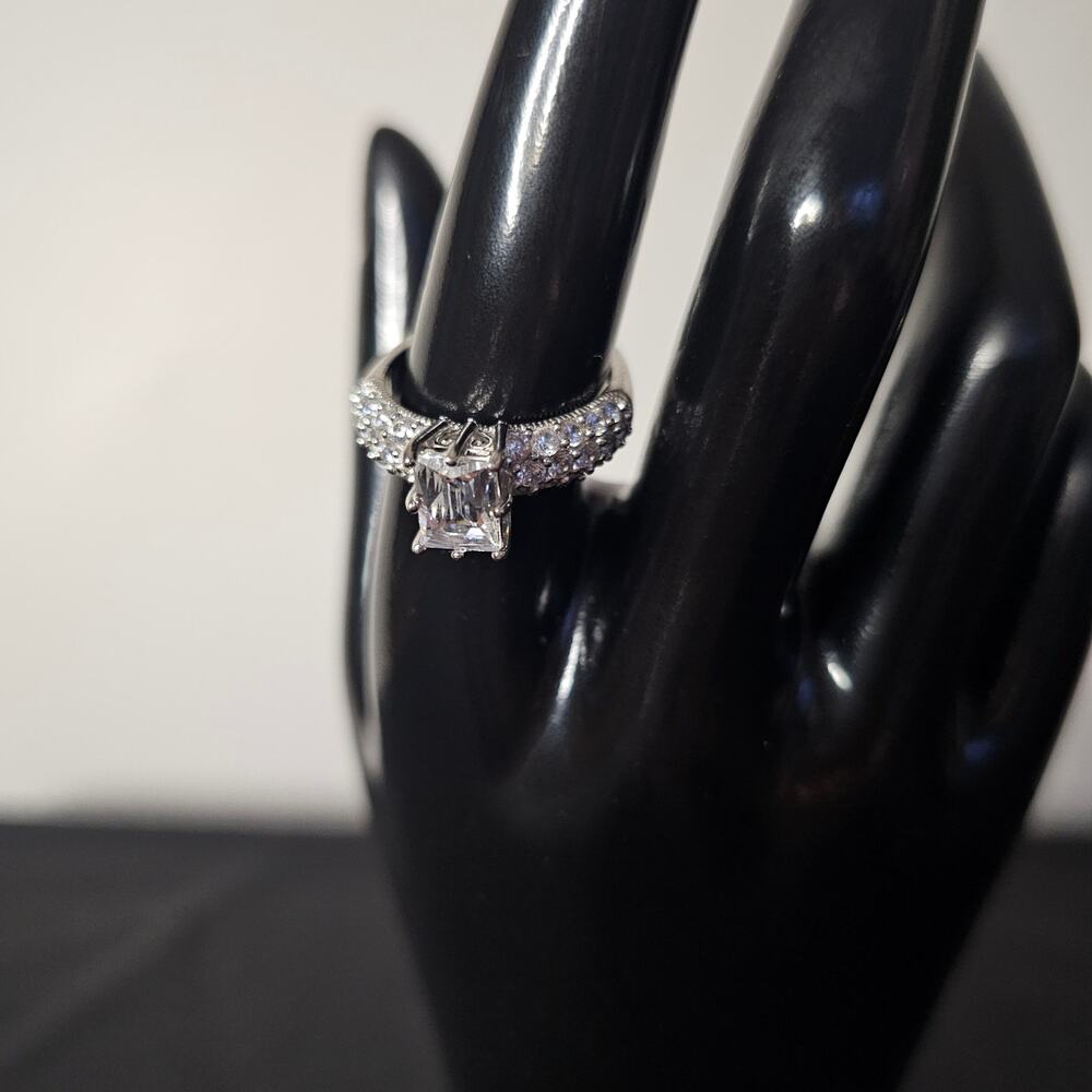 Tycoon for Bella Luce 4.85ctw Baguette & Round Platineve Ring | Size 8